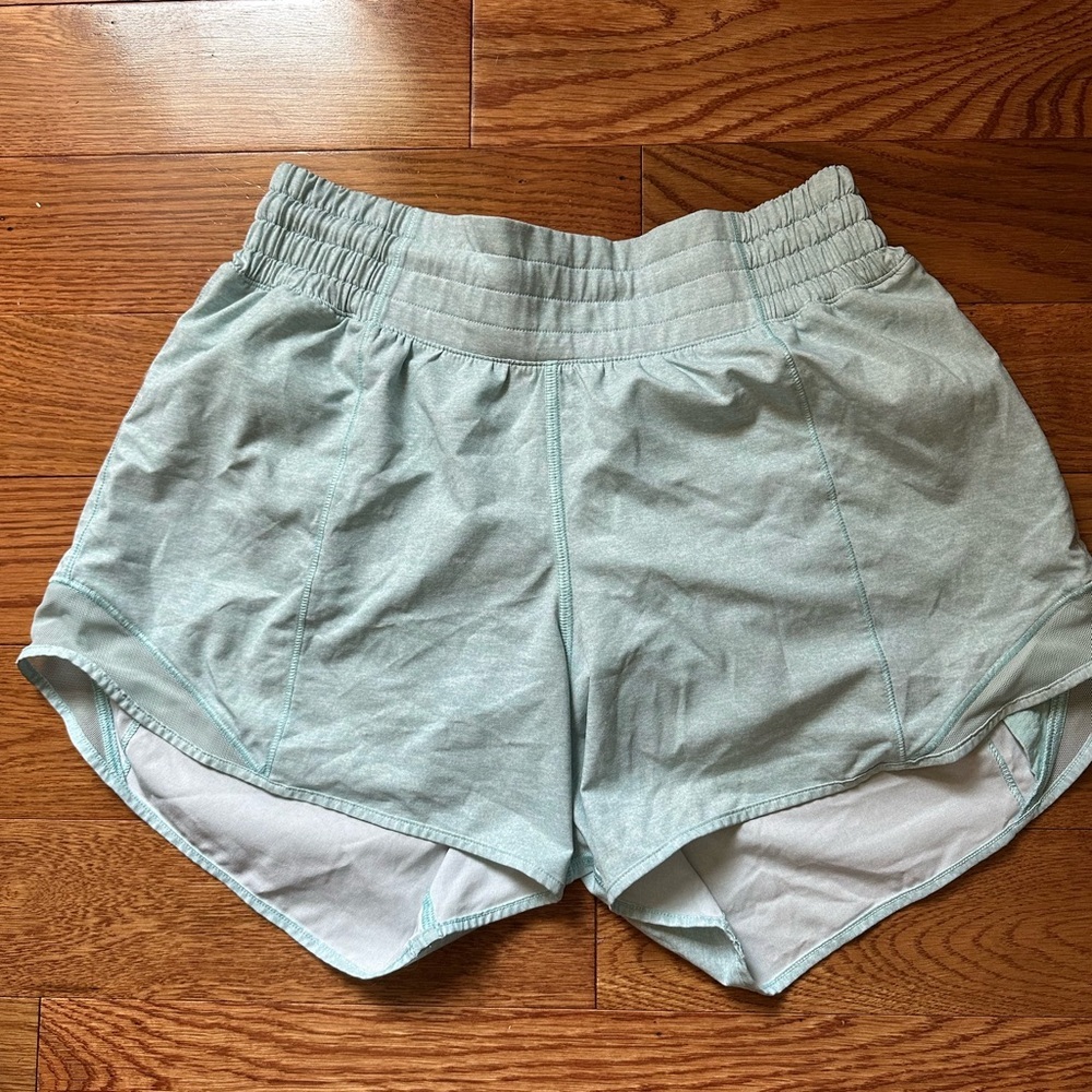 lululemon athletica Light Green Athletic Shorts
